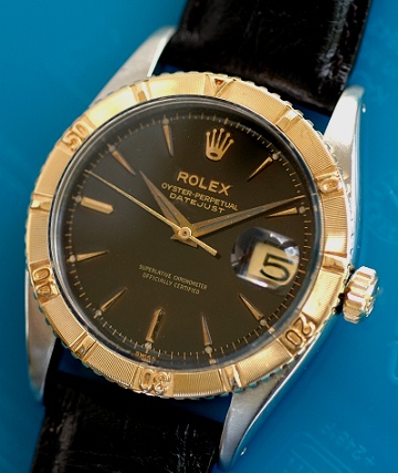 This is an early, vintage, 1958 ROLEX OYSTER PERPETUAL DATEJUST THUNDERBIRD 